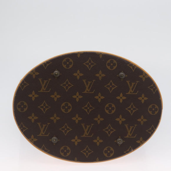 LOUIS VUITTON Monogram Bucket GM Shoulder Bag M42236 LV Auth BA10992