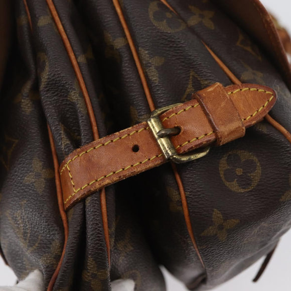 LOUIS VUITTON Monogram Saumur 30 Shoulder Bag M42256 LV Auth BA10996