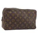 LOUIS VUITTON Monogram Trousse Toilette 28 Clutch Bag M47522 LV Auth BA10997-1