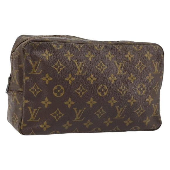 LOUIS VUITTON Monogram Trousse Toilette 28 Clutch Bag M47522 LV Auth BA10997