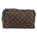 LOUIS VUITTON Monogram Trousse Toilette 28 Clutch Bag M47522 LV Auth BA10997-13