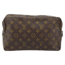LOUIS VUITTON Monogram Trousse Toilette 28 Clutch Bag M47522 LV Auth BA10997-2