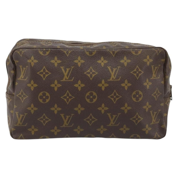 LOUIS VUITTON Monogram Trousse Toilette 28 Clutch Bag M47522 LV Auth BA10997