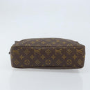 LOUIS VUITTON Monogram Trousse Toilette 28 Clutch Bag M47522 LV Auth BA10997-6