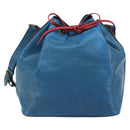 LOUIS VUITTON Epi Bicolor Petit Noe Shoulder Bag Castilian Red Blue Auth BA10999-2
