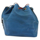 LOUIS VUITTON Epi Bicolor Petit Noe Shoulder Bag Castilian Red Blue Auth BA10999-3