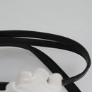 MCM Vicetos Logogram Backpack PVC Leather White Navy gold Auth BA110-10