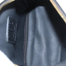 MCM Vicetos Logogram Backpack PVC Leather White Navy gold Auth BA110-20