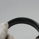 MCM Vicetos Logogram Backpack PVC Leather White Navy gold Auth BA110-8