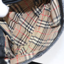 Burberrys Shoulder Bag Leather Black Gold Auth BA1100-11