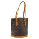 LOUIS VUITTON Monogram Bucket PM Shoulder Bag M42238 LV Auth BA11001-1