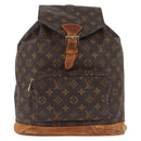 LOUIS VUITTON Monogram Montsouris GM Backpack M51135 LV Auth BA11002-13