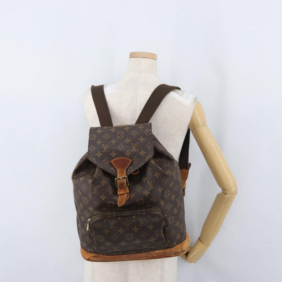LOUIS VUITTON Monogram Montsouris GM Backpack M51135 LV Auth BA11002
