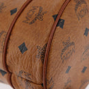 MCM Vicetos Logogram Shoulder Bag PVC Leather Brown Gold Auth BA11006-15