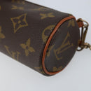 LOUIS VUITTON Monogram Papillon Pouch LV Auth BA11008-9