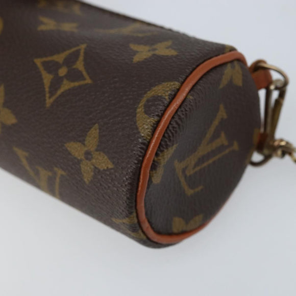 LOUIS VUITTON Monogram Papillon Pouch LV Auth BA11008