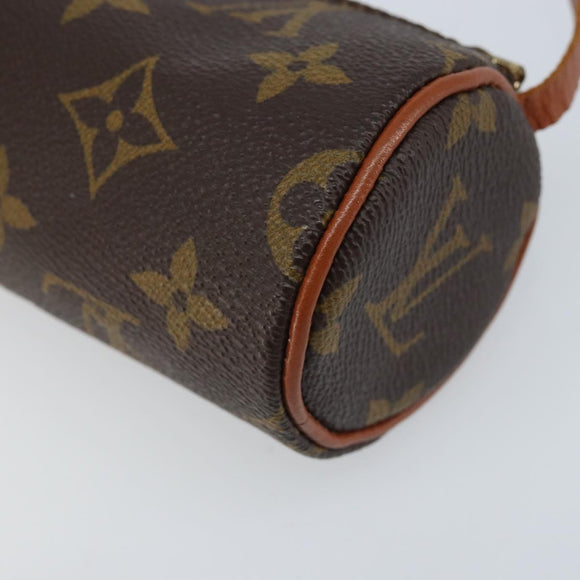 LOUIS VUITTON Monogram Papillon Pouch LV Auth BA11008