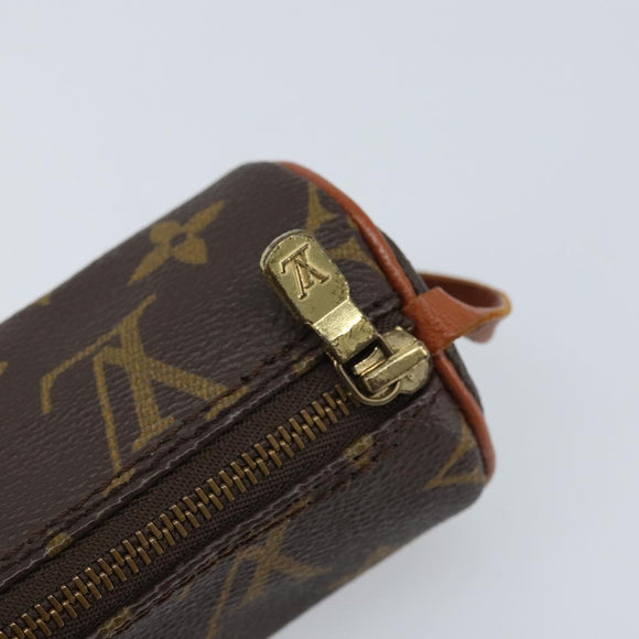 LOUIS VUITTON Monogram Papillon Pouch LV Auth BA11008