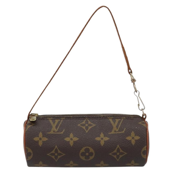 LOUIS VUITTON Monogram Papillon Pouch LV Auth BA11008
