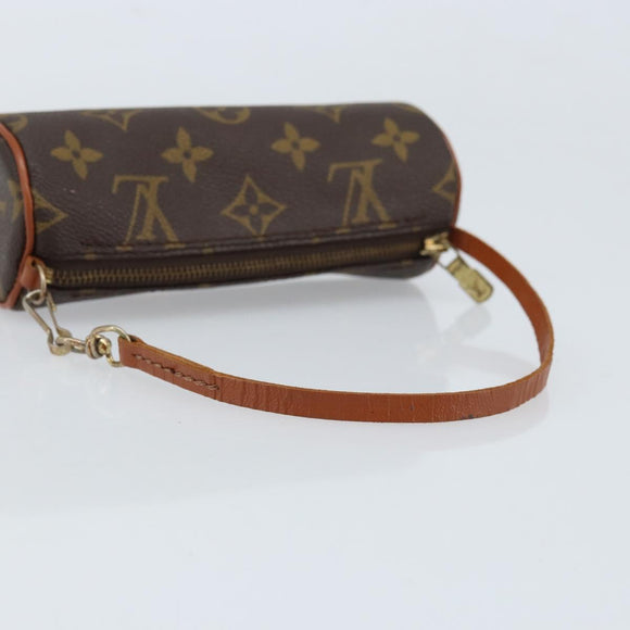 LOUIS VUITTON Monogram Papillon Pouch LV Auth BA11008