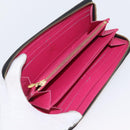 LOUIS VUITTON Multicolor Zippy Wallet Long Wallet Black M60243 LV Auth BA11010-9