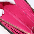 LOUIS VUITTON Multicolor Zippy Wallet Long Wallet Black M60243 LV Auth BA11010-18