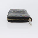 LOUIS VUITTON Multicolor Zippy Wallet Long Wallet Black M60243 LV Auth BA11010-4