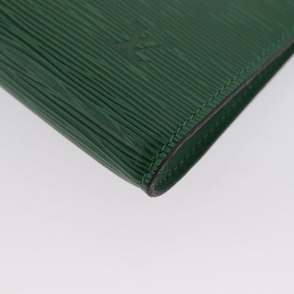 LOUIS VUITTON Epi Pochette Accessoires Accessory Pouch Green M52984 Auth BA11015