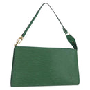 LOUIS VUITTON Epi Pochette Accessoires Accessory Pouch Green M52984 Auth BA11015-1