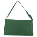 LOUIS VUITTON Epi Pochette Accessoires Accessory Pouch Green M52984 Auth BA11015-13
