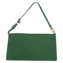 LOUIS VUITTON Epi Pochette Accessoires Accessory Pouch Green M52984 Auth BA11015-2