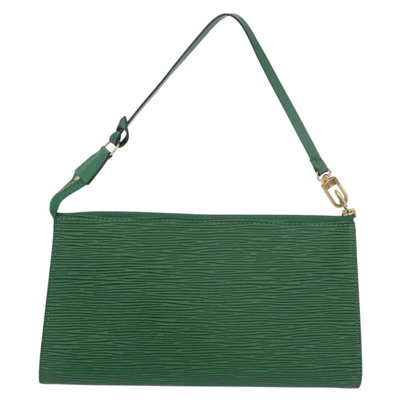 LOUIS VUITTON Epi Pochette Accessoires Accessory Pouch Green M52984 Auth BA11015