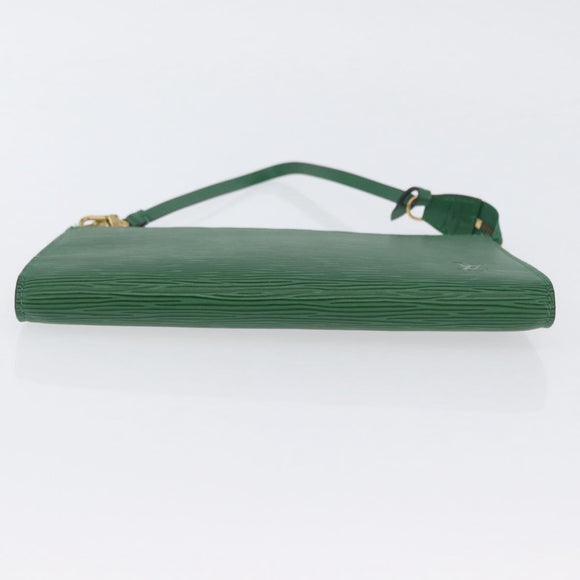 LOUIS VUITTON Epi Pochette Accessoires Accessory Pouch Green M52984 Auth BA11015