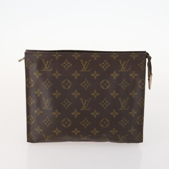 LOUIS VUITTON Monogram Poche Toilette 26 Pouch 2 Set M47542 LV Auth BA11016
