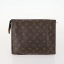LOUIS VUITTON Monogram Poche Toilette 26 Pouch 2 Set M47542 LV Auth BA11016-3