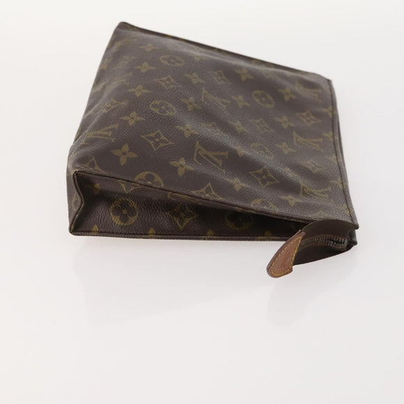 LOUIS VUITTON Monogram Poche Toilette 26 Pouch 2 Set M47542 LV Auth BA11016
