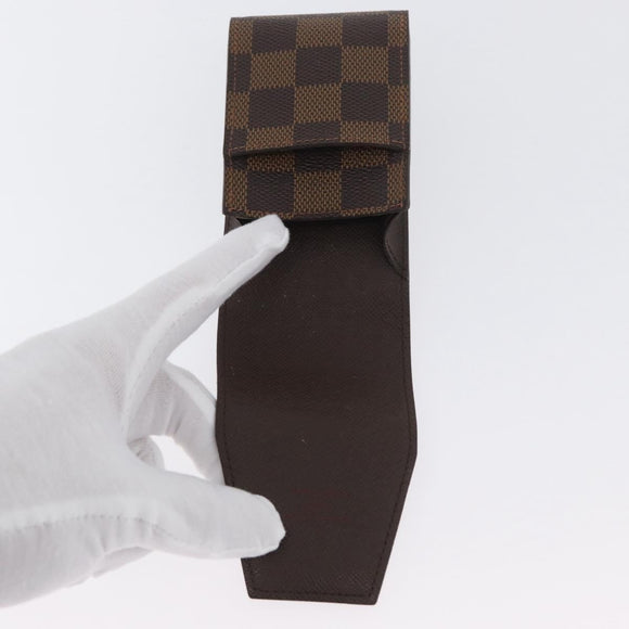 LOUIS VUITTON Damier Ebene Etui Cigarette Case N63024 LV Auth BA11017