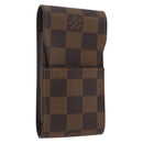 LOUIS VUITTON Damier Ebene Etui Cigarette Case N63024 LV Auth BA11017-1