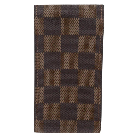 LOUIS VUITTON Damier Ebene Etui Cigarette Case N63024 LV Auth BA11017
