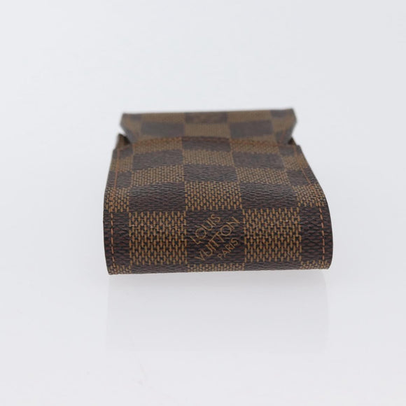 LOUIS VUITTON Damier Ebene Etui Cigarette Case N63024 LV Auth BA11017