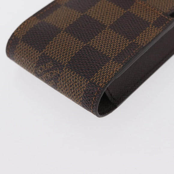 LOUIS VUITTON Damier Ebene Etui Cigarette Case N63024 LV Auth BA11017