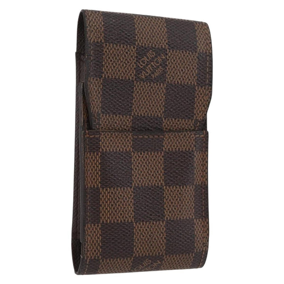 LOUIS VUITTON Damier Ebene Etui Cigarette Case N63024 LV Auth BA11018
