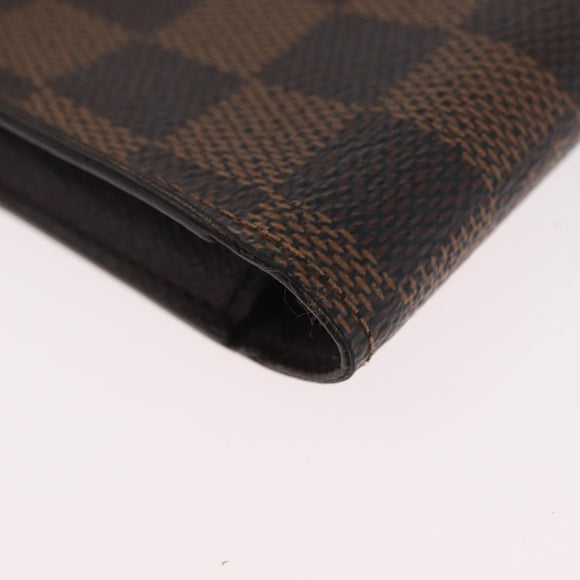 LOUIS VUITTON Damier Ebene Etui Cigarette Case N63024 LV Auth BA11018