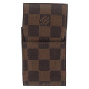 LOUIS VUITTON Damier Ebene Etui Cigarette Case N63024 LV Auth BA11018-2