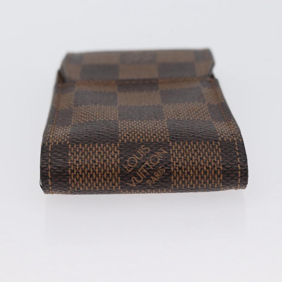 LOUIS VUITTON Damier Ebene Etui Cigarette Case N63024 LV Auth BA11018