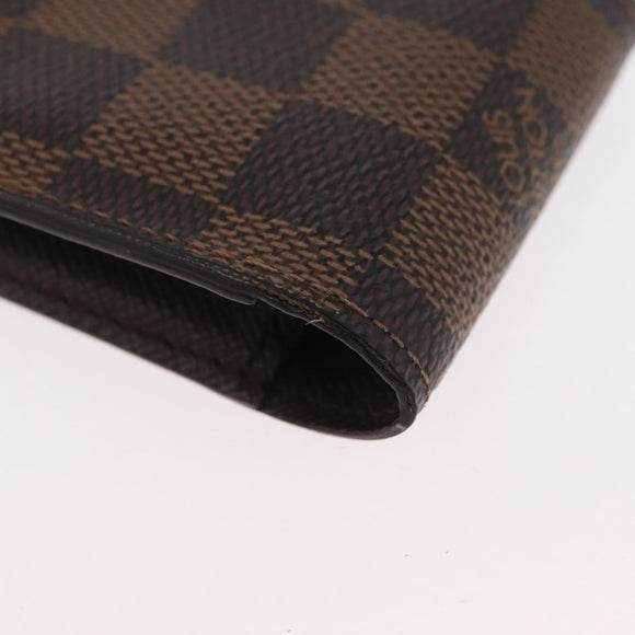 LOUIS VUITTON Damier Ebene Etui Cigarette Case N63024 LV Auth BA11018