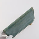 Miu Miu Wallet Leather 2 Set Brown Green Auth BA11023-14