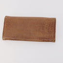 Miu Miu Wallet Leather 2 Set Brown Green Auth BA11023-3