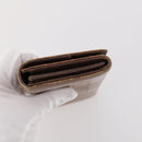 Miu Miu Wallet Leather 2 Set Brown Green Auth BA11023-4