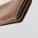 Miu Miu Wallet Leather 2 Set Brown Green Auth BA11023-7